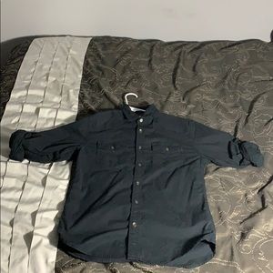 Rolled Sleeve Button Down Shirt